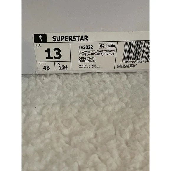 adidas Superstar 'Snakeskin Chalk White' FV2822 US 13 Los Angeles Patch - Picture 8 of 10